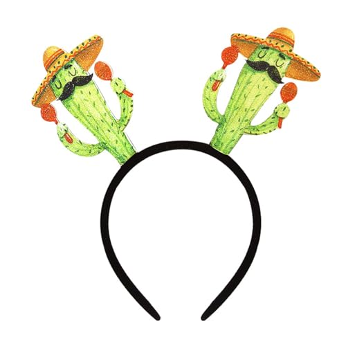 Sommer-Thema, Ananas-Stirnband, Dekoration, Kokosnussbaum, Strand, Hawaii-Stil, verkleidete Haarbänder Laufstirnband Damen (E, One Size) von QWUVEDS