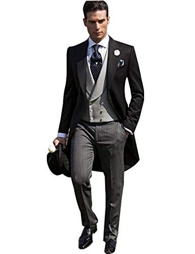 QZI Herren Swallow Frack Suit Smoking für Strandhochzeitsweste und Jackenhose QZI Herren Swallow Frack Suit Smoking für Strandhochzeitsweste und Jackenhose von QZI