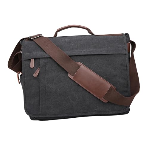 Qianly Reise Laptoptasche für Männer, Praktische Umhängetasche für Büro Und Einkäufe, Schwarz Qianly Reise Laptoptasche für Männer, Praktische Umhängetasche für Büro Und Einkäufe, Schwarz von Qianly