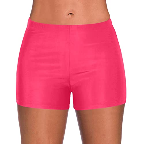 Damen Badeshorts Kurze Badehose Tankini Shorts UV Schutz Shorts Bikinihose Strand Wassersport Boardshorts Schnell Trocknendes Schwimmhose Schwimmshorts für Damen Bauchweg Schwimmshorts Strandshorts von QinMMSPORTS