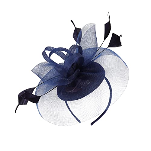 Frauen Feder Fascinator Hochzeit Braut Kopfschmuck Cocktail Wedding Tea Party Stirnband Hut für Frauen Stirnband Braut Hochzeit Feathers on a Headband Fascinator von Qixiu