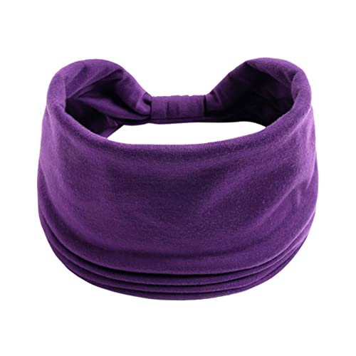 Stirnband Damen Yoga Breite Stirnbänder Verdrehtes Elastische Stilvolle Haaraccessoires Geknotetes hairband hairband Damen Dünn Sommer Bandana Breites Kopf Wickeln Niedlich von Qixiu