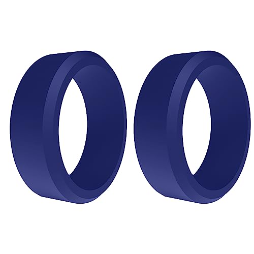 Qtynudy 2PCS Beliebte Männer Frauen Silikon Coole Ringe Silikon Ehering Umwelt Outdoor Sport Ring 8mm 14 von Qtynudy