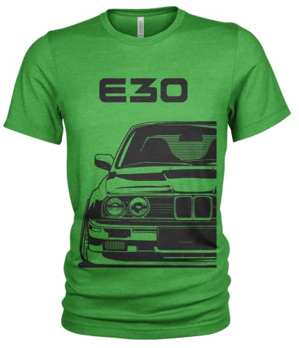 E30 M3 Street Style Herren T-Shirt #1957 (M, Irisch) von Quarter Mile Clothing