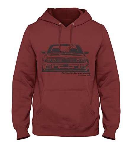 Quarter Mile Clothing Slammed E30 M3 Herren Kapuzenpullover #3876 (Röttlichbraun, XL) von Quarter Mile Clothing