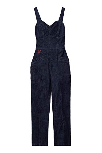 Queen Kerosin Damen Dungaree Jeans Jumpsuit Vintage Look | Latzjeans | Overall von Queen Kerosin