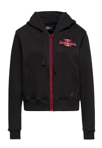 Queen Kerosin Damen Kapuzenjacke Sweatjacke Mit Kapuze Retro Comic Art 50S Ski Vintage Damen Rockabella Fast & Curvy Queen Kerosin Damen Kapuzenjacke Sweatjacke Mit Kapuze Retro Comic Art 50S Ski Vintage Damen Rockabella Fast & Curvy von Queen Kerosin