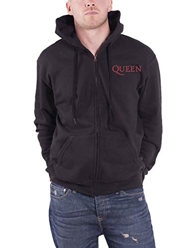 Queen Kapuzenpullover Classic Crest Band Logo Back Print Nue offiziell Herren von Queen