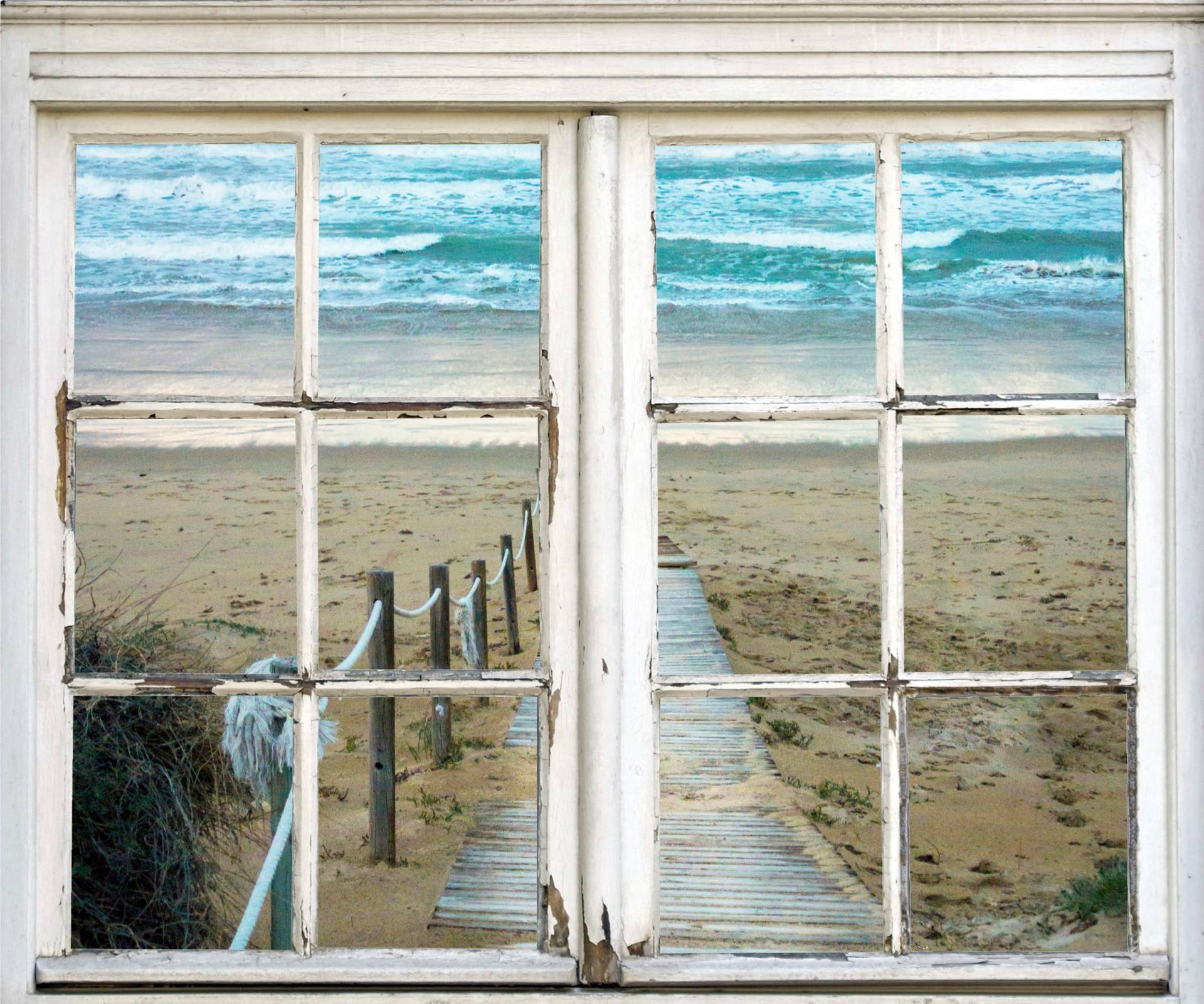 queence Wandsticker "Weg ins Meer", Wandsticker, Wandbild, selbstklebend, Meer, Wasser queence Wandsticker "Weg ins Meer", Wandsticker, Wandbild, selbstklebend, Meer, Wasser von Queence