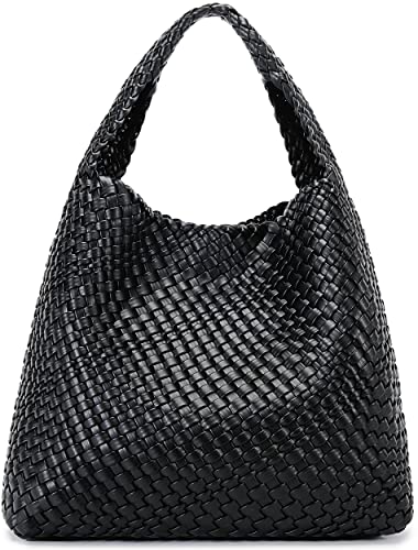 Gewebte Tasche für Damen, schwarz von Queenoris