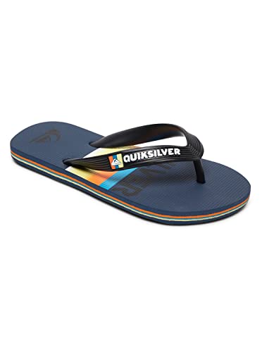 Quiksilver Molokai Slab Flops for Boys 8-16 Flip-Flop, Black/Blue/Blue, 37 EU von Quiksilver