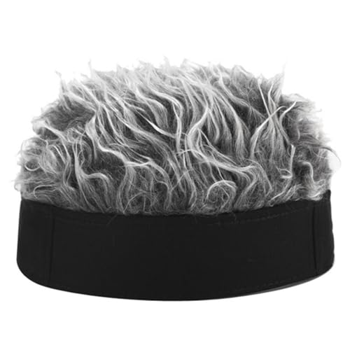 Qusedwey Erwachsene Randlose HüTe, Baseballkappe, Behaarte Damen-SportmüTze, Gestrickte PerüCkenmüTze mit PerüCken, Stirnband, Schwarz + Qusedwey Erwachsene Randlose HüTe, Baseballkappe, Behaarte Damen-SportmüTze, Gestrickte PerüCkenmüTze mit PerüCken, Stirnband, Schwarz + von Qusedwey