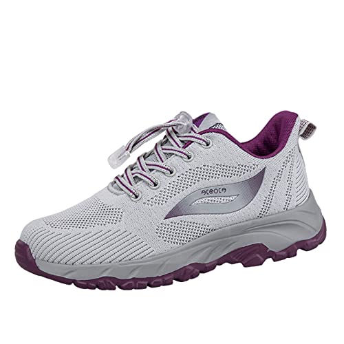 Laufschuhe für Damen, Tennis-Turnschuhe, hohe Traktionssohle, Wanderschuhe, Fußgewölbeunterstützung, Laufschuhe, Workout, Freizeit, Fitnessstudio, Joggingschuhe, bequem, Outdoor, rutschfest, flache von QzSSbii