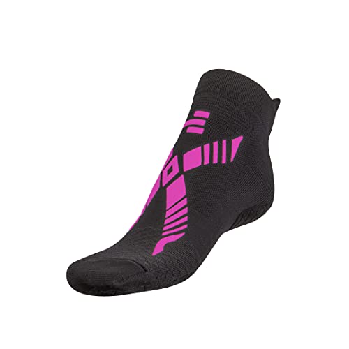 R-EVENGE Pool Classic Technische Socken, Pool und nasse Oberflächen, rutschfest, antibakteriell, (M 38-41, schwarz/fuchsia), Schwarz Fuchsia, S von R-EVENGE