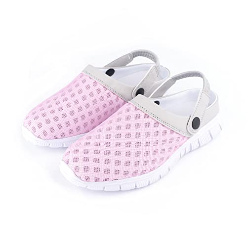 Clogs für Männer, Frauen, Unisex, Sandalen für Strand, Pool, Bequeme Hausschuhe (Pink, Numeric_41) von R-ISLAND