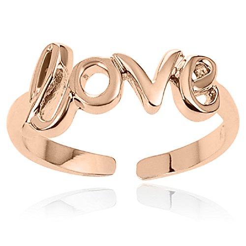 RS Jewels 14 K Rose Gold über 925 Sterling Silber Love Zehenring Frauen von R S Jewels