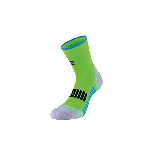 R-evenge Technische Laufsocken für Erwachsene, Kompressions-Thermoregulation, mittlere, grün neon, S/M von R-evenge