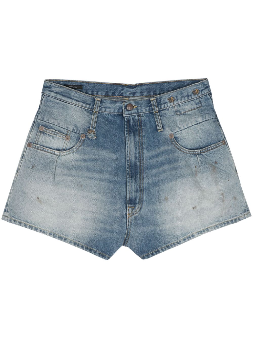 R13 Jeans-Shorts mit Flecken - Blau von R13