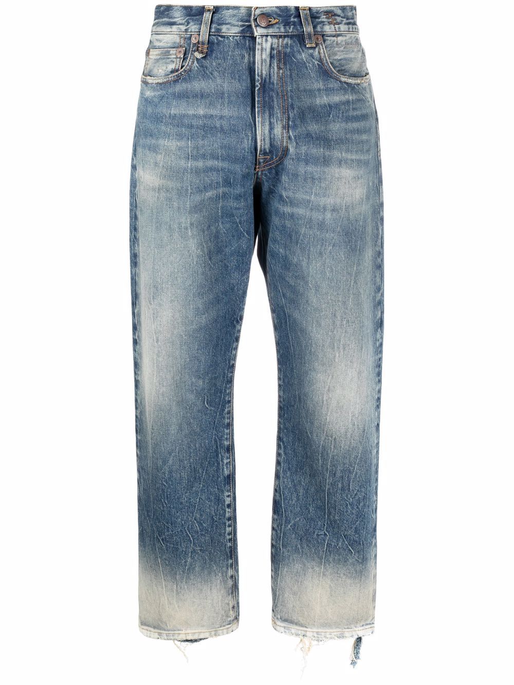 R13 Kelly Cropped-Jeans - Blau von R13