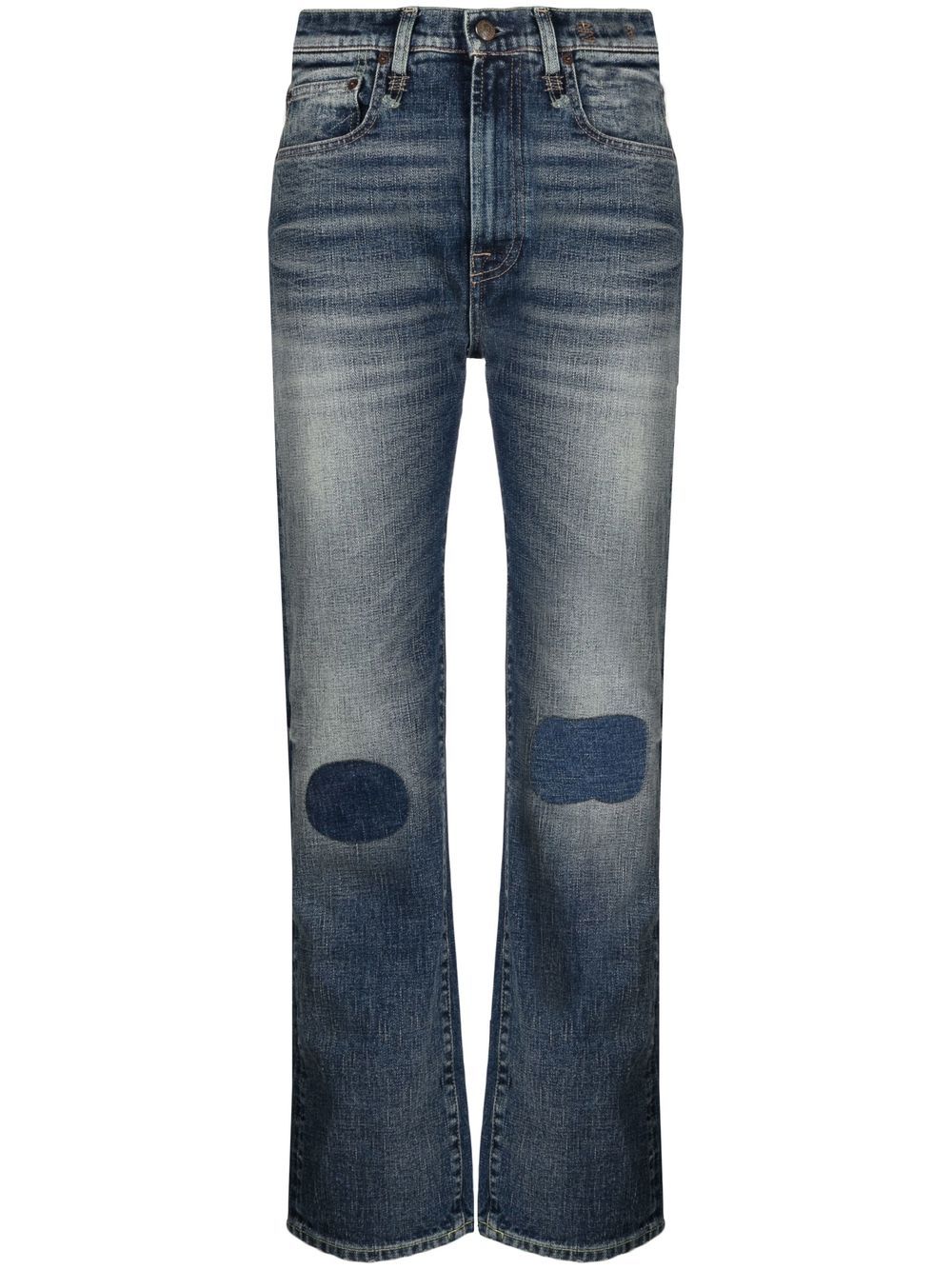 R13 Slim-Fit-Jeans mit hohem Bund - Blau von R13