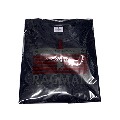 RAGMAN Herren Doppelpack - 2 T-Shirts mit Rundhals 7XL, Marine-070 von RAGMAN