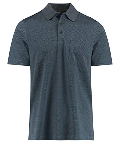 RAGMAN Herren Softknit-Polo Fishnet XXL, Marine-070 von RAGMAN