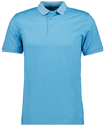 RAGMAN Herren Softknit-Polo modern fit XXL, Ibiza Blau-742 von RAGMAN