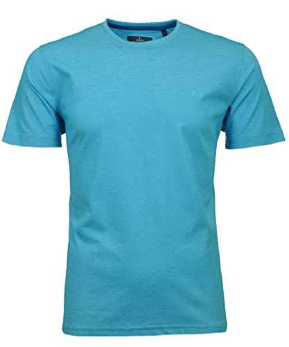 RAGMAN Herren Softknit T-Shirt, modern fit S, Ibiza Blau-742 von RAGMAN