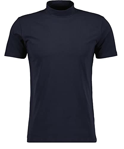 RAGMAN Herren Stehkragen-Shirt, Body fit M, Marine-070 von RAGMAN