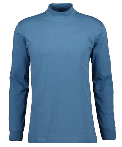 RAGMAN Herren Stehkragenshirt Langarm 4XL, Blau-717 von RAGMAN