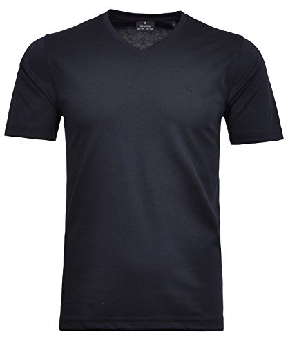 RAGMAN Herren T-Shirt Softknit Uni, Pflegeleicht S, Marine-070 von RAGMAN