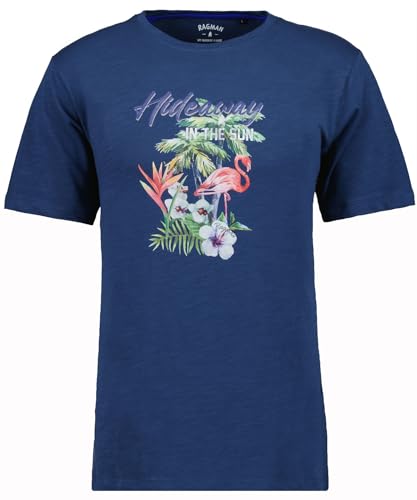 RAGMAN Herren T-Shirt mit Print 4XL, Nachtblau-079 von RAGMAN