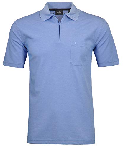 Ragman Herren Kurzarm Poloshirt L, Blau-718 von RAGMAN