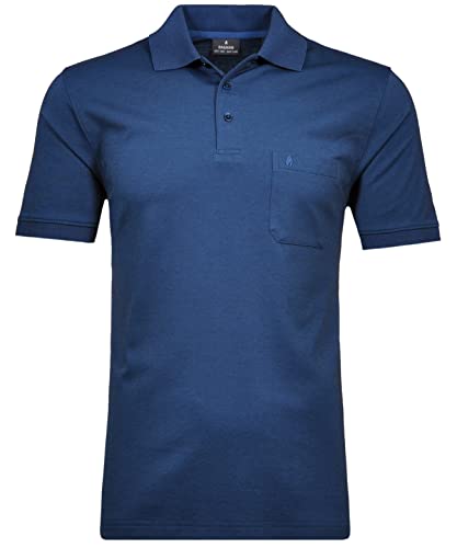 Ragman Herren Kurzarm Softknit Poloshirt , Dunkelblau , XL von RAGMAN