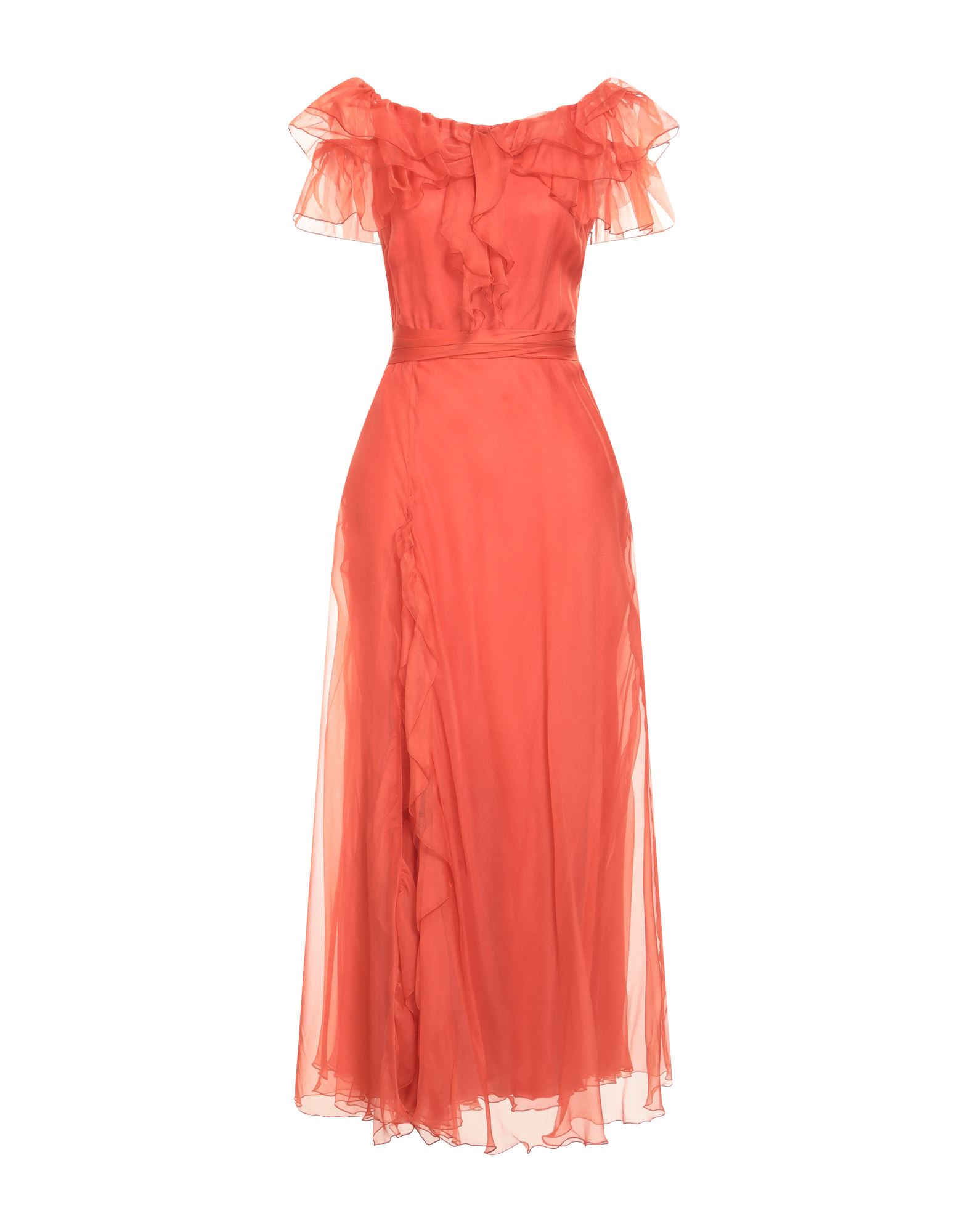 RALPH LAUREN COLLECTION Maxi-kleid Damen Orange von RALPH LAUREN COLLECTION