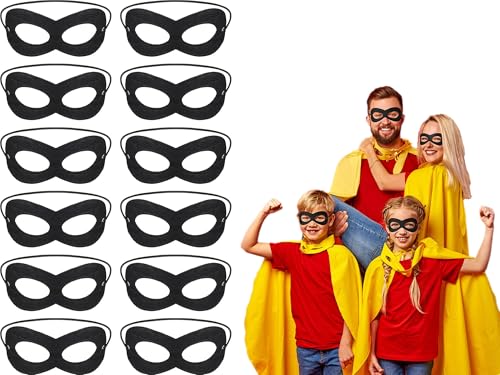 12 Stück Halloween Maskerade Augenmasken fasching Schwarze Panzerknacker Maske Halloween Ball Kostüm mit Gummiband Männer Maskerade Maske für Halloween Festival Karneval Kostüm Cosplay Party 12 Stück Halloween Maskerade Augenmasken fasching Schwarze Panzerknacker Maske Halloween Ball Kostüm mit Gummiband Männer Maskerade Maske für Halloween Festival Karneval Kostüm Cosplay Party von RAMTRIO