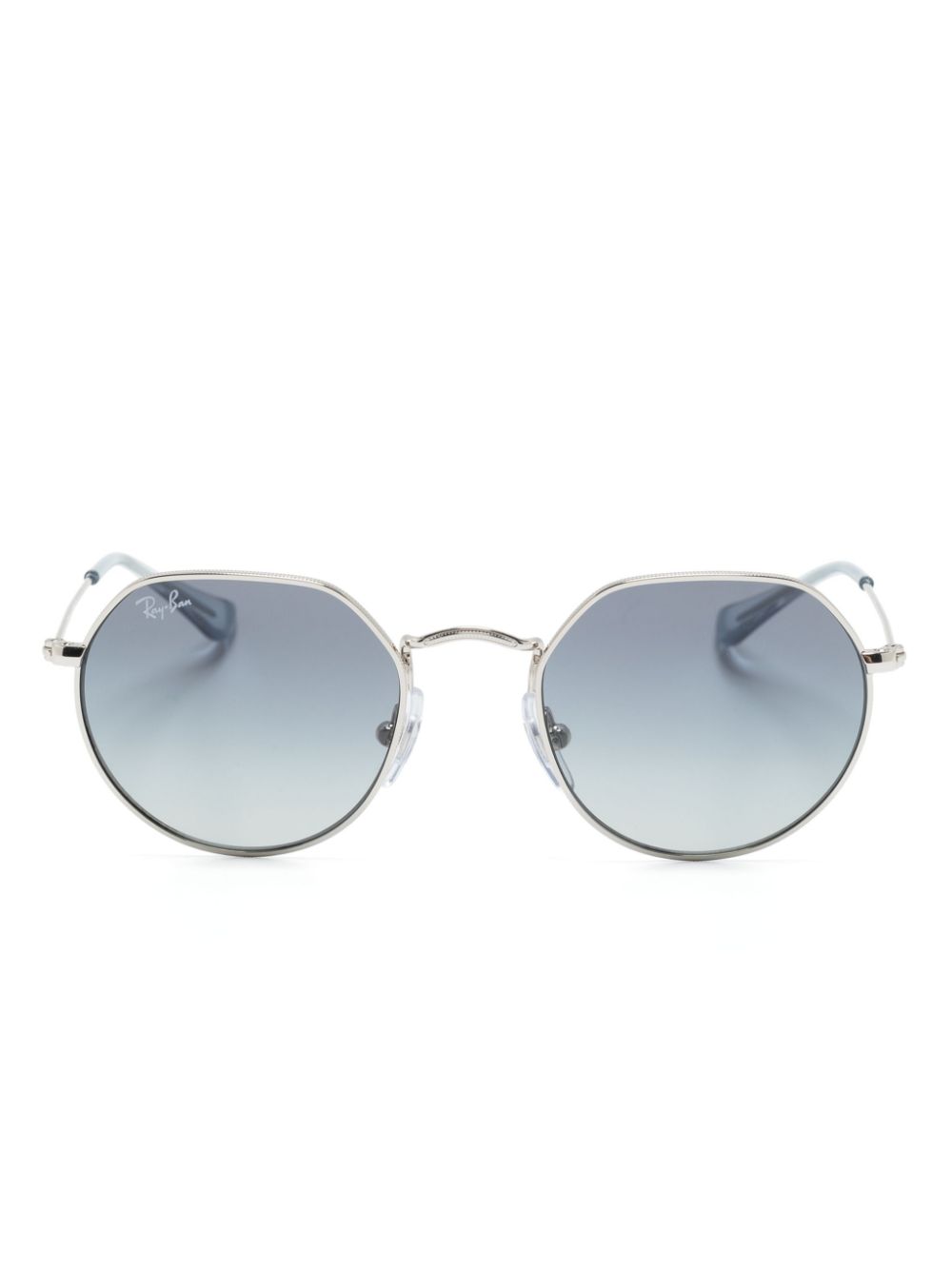 RAY-BAN JUNIOR Jack Sonnenbrille mit sechseckigem Gestell - Grau von RAY-BAN JUNIOR