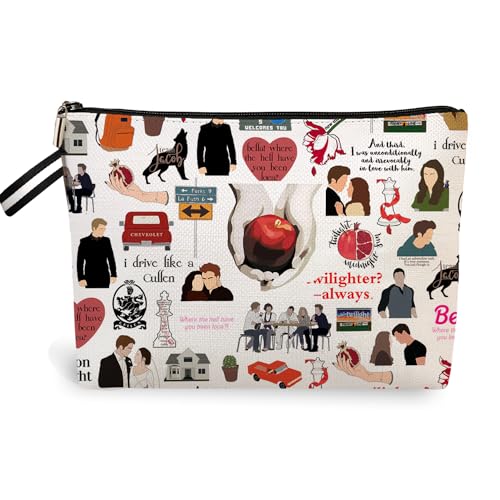 Twilight Saga Make-up-Tasche, Bella Edw Vampirgeschenk, Twilight Saga Kosmetiktasche, Twilight Merchandise, TV-Show-inspirierte Geschenke für Film-Fans, Mädchen, Frauen (Bella Where The Hell Have You von RBAFAO