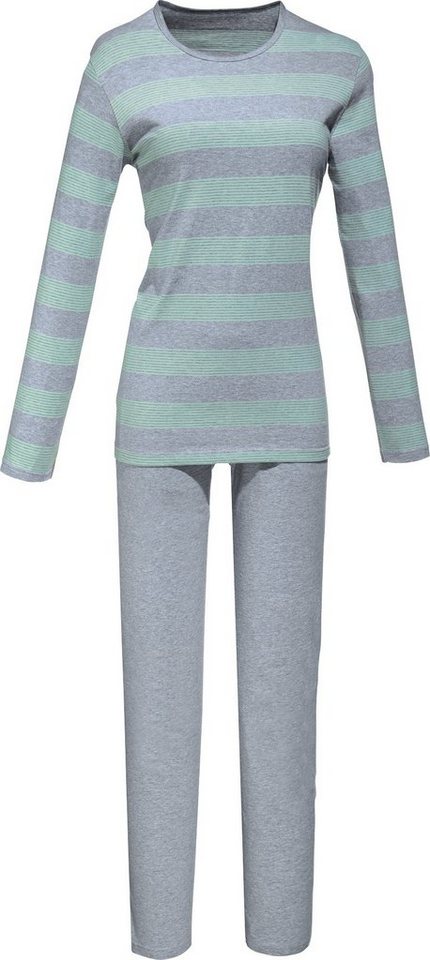 REDBEST Pyjama Damen-Schlafanzug Single-Jersey Streifen von REDBEST