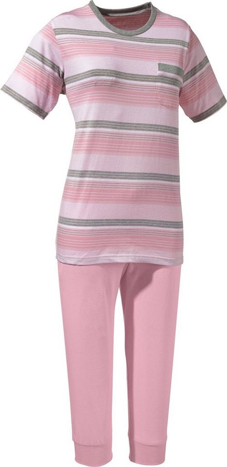 REDBEST Pyjama Damen-Schlafanzug Single-Jersey Streifen von REDBEST