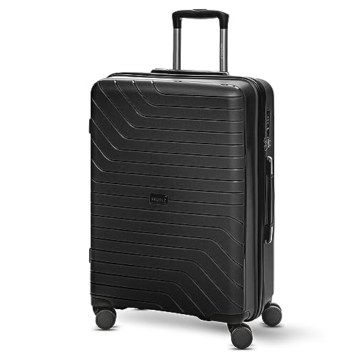 REDOLZ Hartschalen Check-in Koffer | Mittelgroßer M Trolley 44 x 26 x 67 cm aus hochwertigem, leichtem Polypropylen Material | 4 Doppelrollen & TSA-Schloss für Damen & Herren (Essentials 05) von REDOLZ