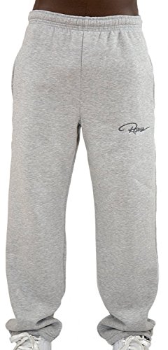 REDRUM Plain Trainingshose Jogginghose Sweatpants Fitness Sport Streetwear (4XL, Grau) von REDRUM