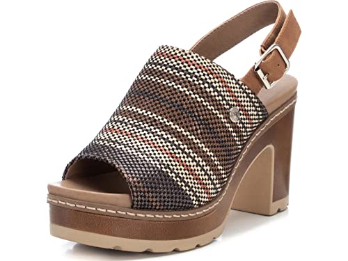 REFRESH Damen 170528 Sandale mit Absatz, Camel, 40 EU von REFRESH