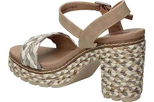 REFRESH Damen 170691 Sandale mit Absatz, Taupe, 37 EU von REFRESH