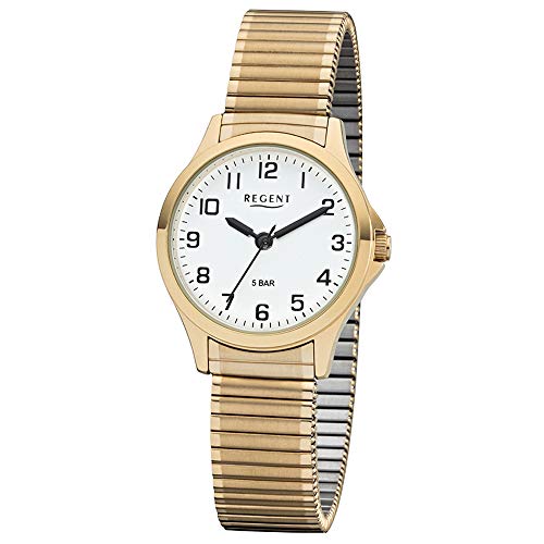 Regent Damen Analog Miyota 2035 Uhr mit Leder Armband 12300089 von REGENT