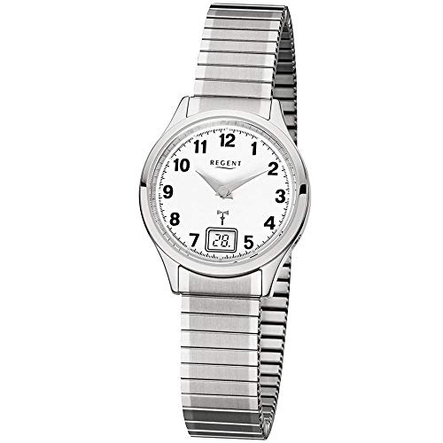 Regent Damen Analog Quarz Uhr mit Edelstahl Armband 12030083 von REGENT