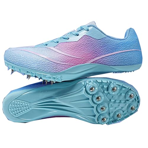 Sportlaufschuhe Leichtathletik Spikes Schuhe Teenager Herren Damen,Track Spike Running Sprintschuhe 8 Nägel Leichtathletikschuhe,rutschfeste Atmungsaktive Jugendsportschuhe mit Spikes Sprint,35-45 EU von REIJAX