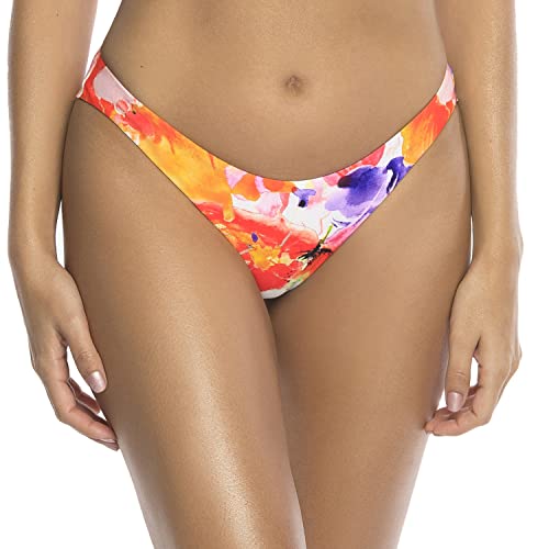 RELLECIGA Damen Bademode Bikinihose Unterteil Brazilian Cut Bikini Bottom Summer Floral S von RELLECIGA