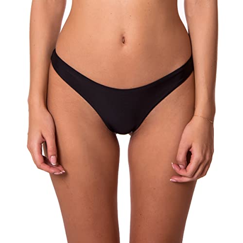 RELLECIGA Damen Bademode Bikinihose Unterteil Brazilian Cut Bottom Schwarz XL von RELLECIGA