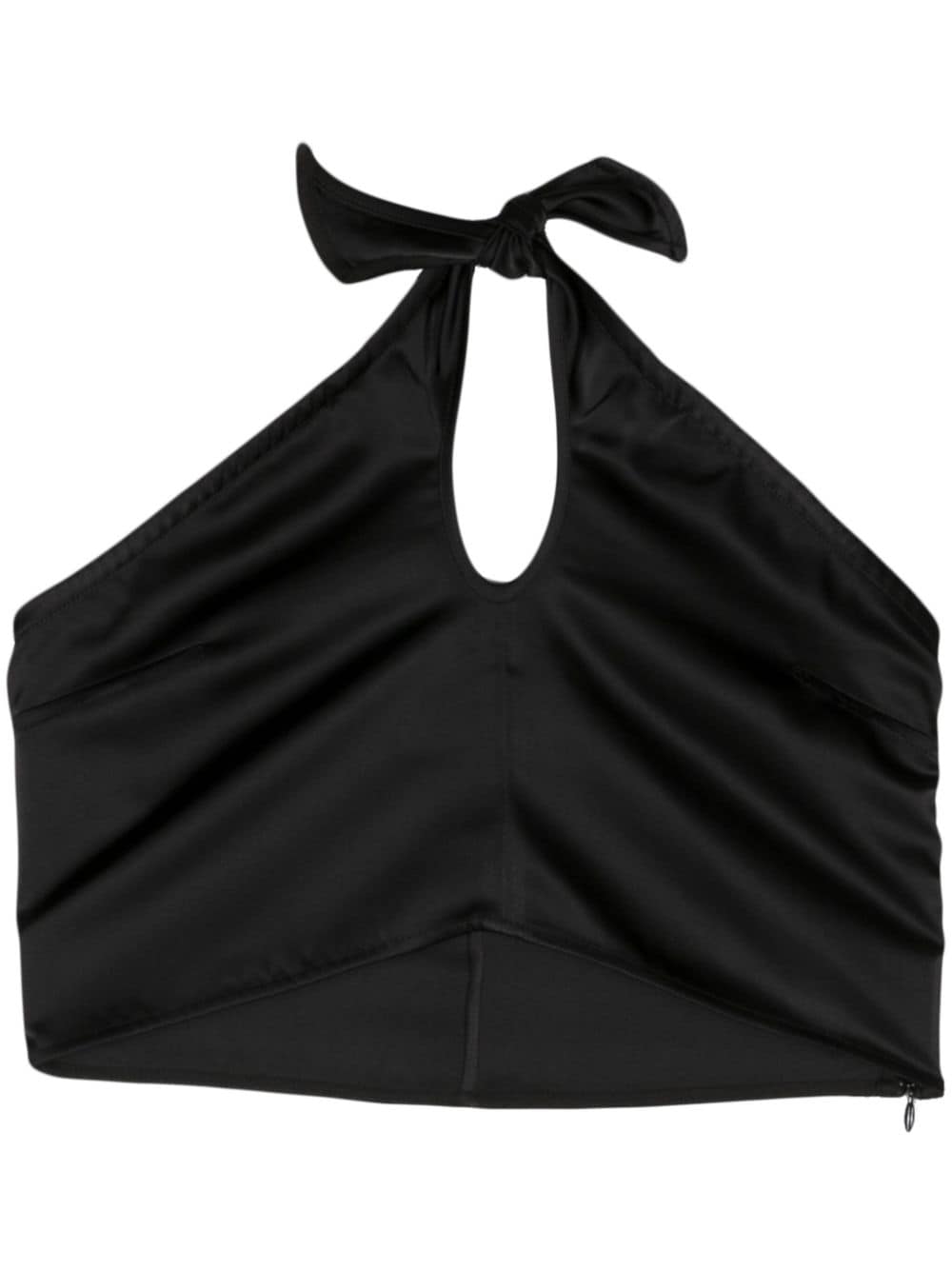 REMAIN Bandeau-Top aus Satin - Schwarz von REMAIN